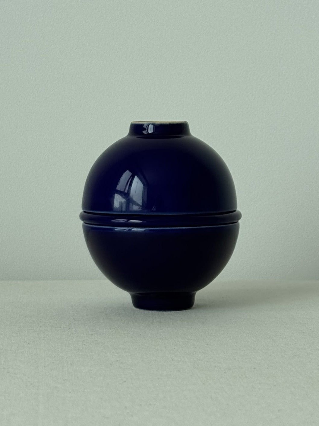 Moon Jar Teacup Set - Indigo Blue
