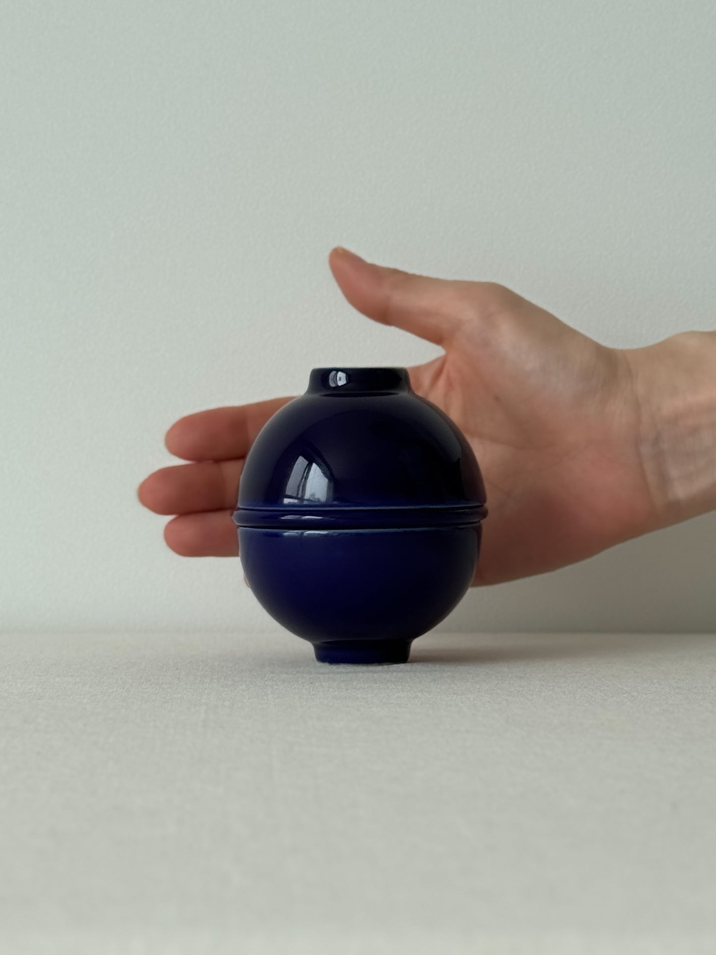 Moon Jar Teacup Set - Indigo Blue