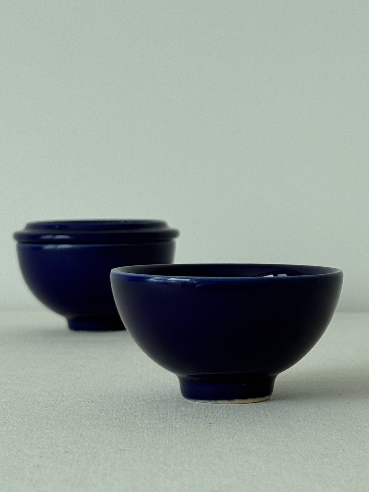 Moon Jar Teacup Set - Indigo Blue