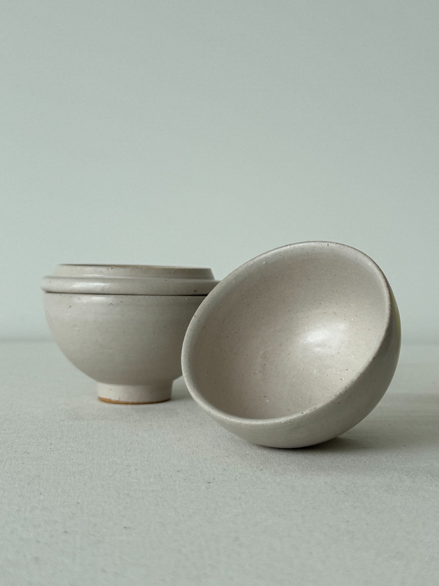 Moon Jar Teacup Set -Ivory