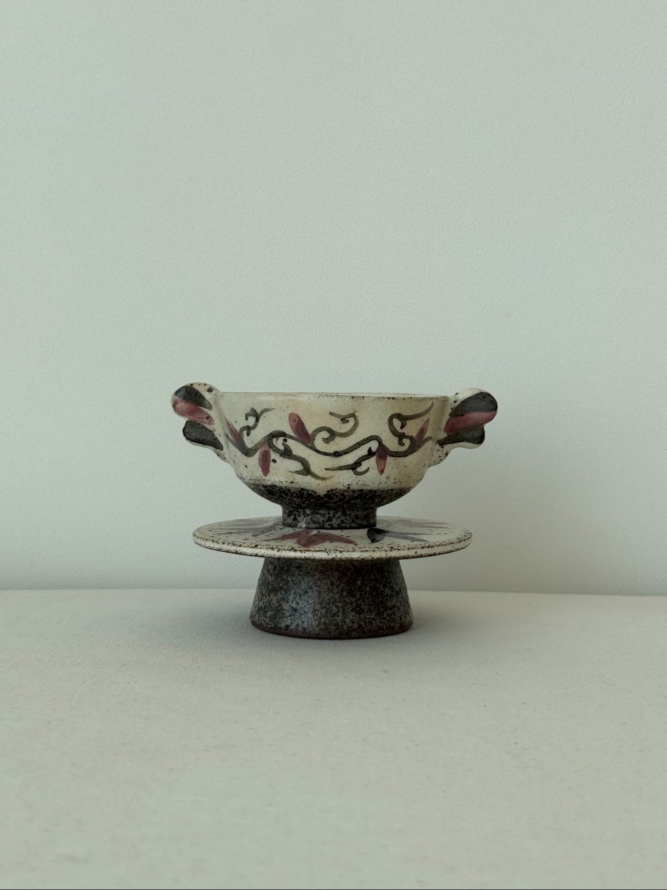 Buncheong Yang-i Teacup Set - Flower II