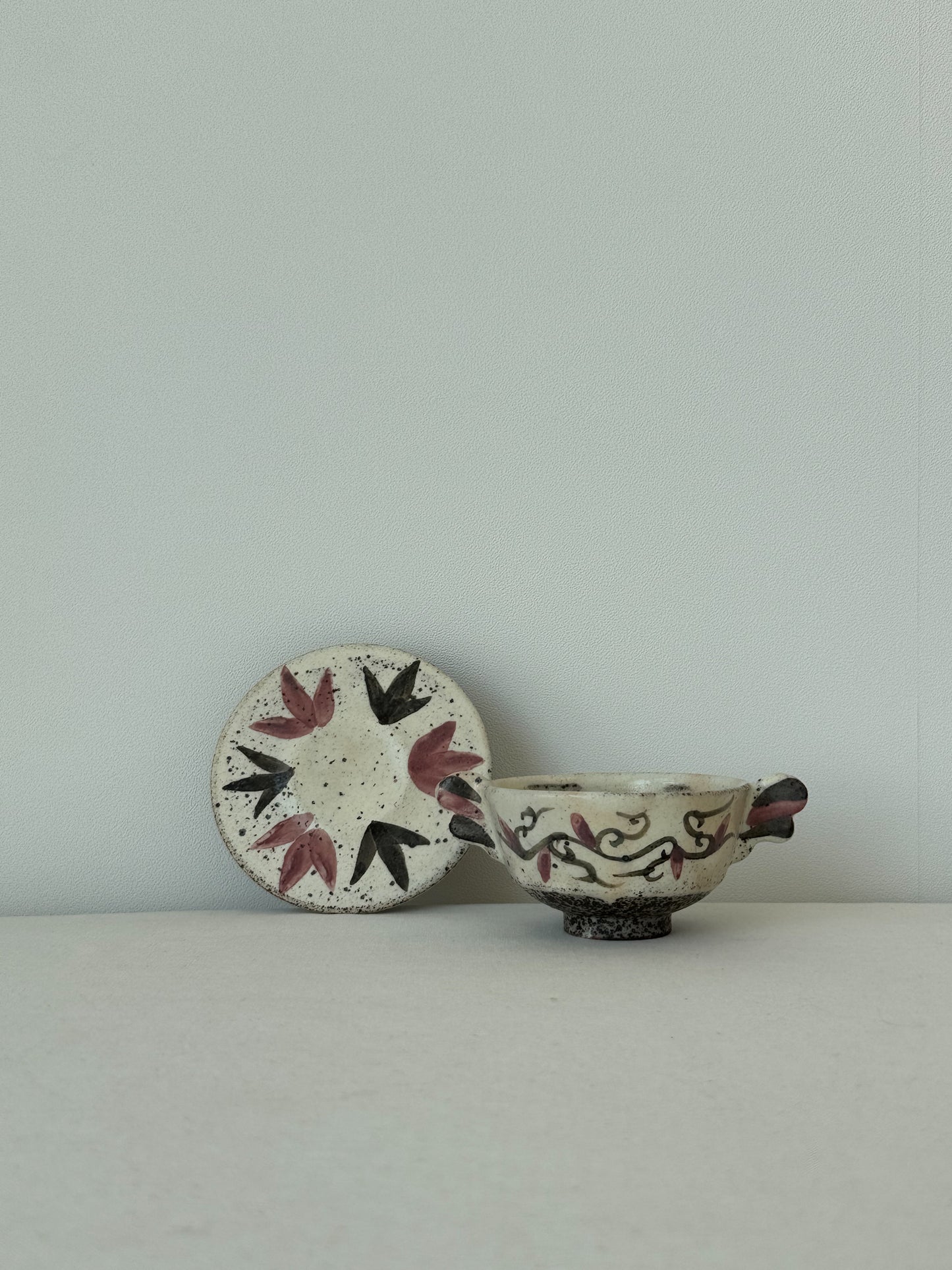 Buncheong Yang-i Teacup Set - Flower II