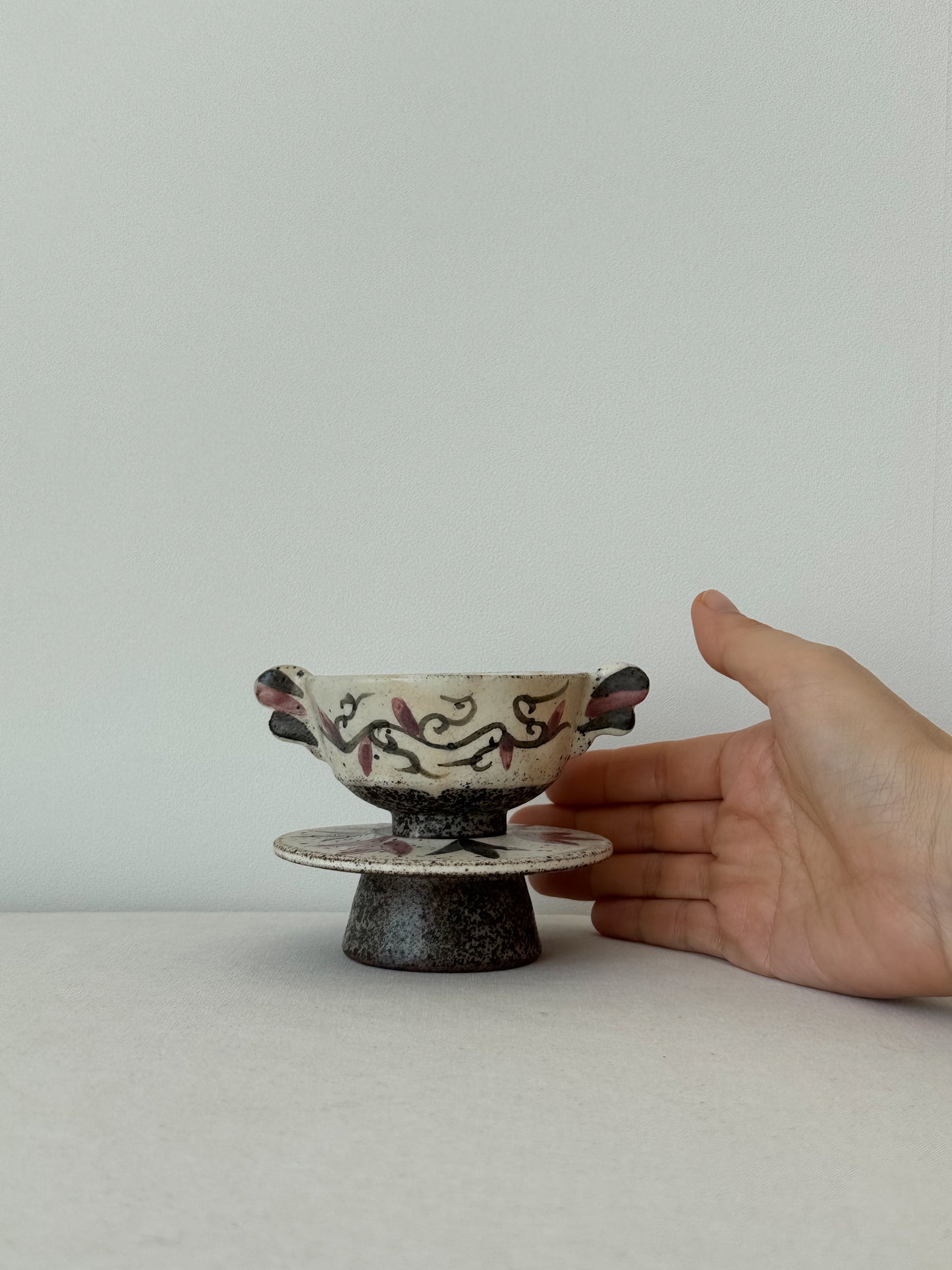 Buncheong Yang-i Teacup Set - Flower II