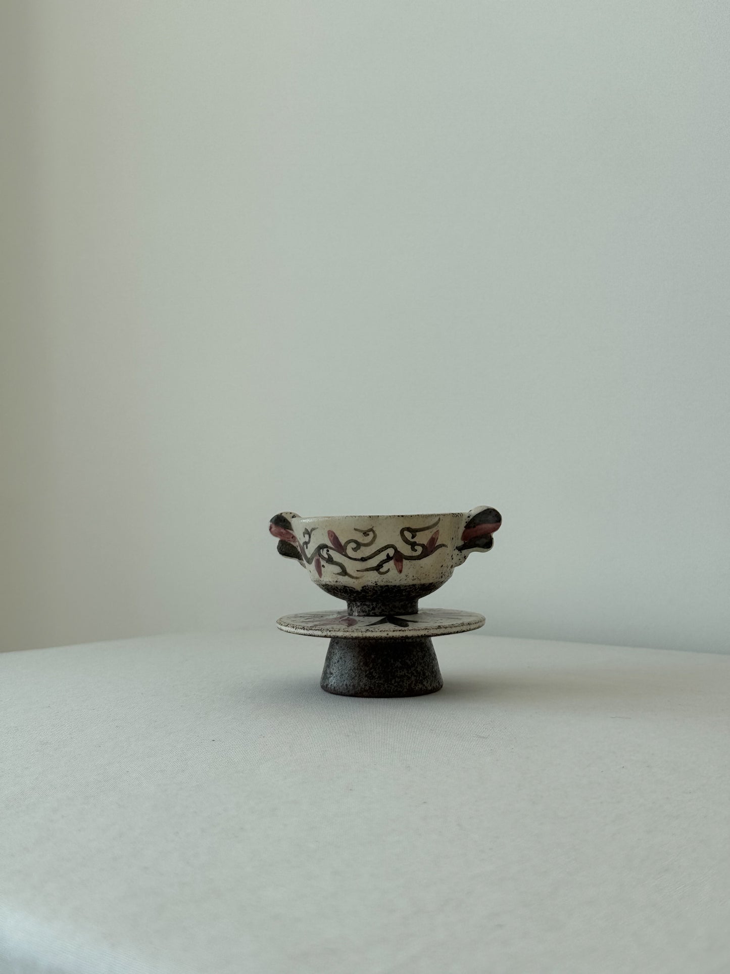 Buncheong Yang-i Teacup Set - Flower II