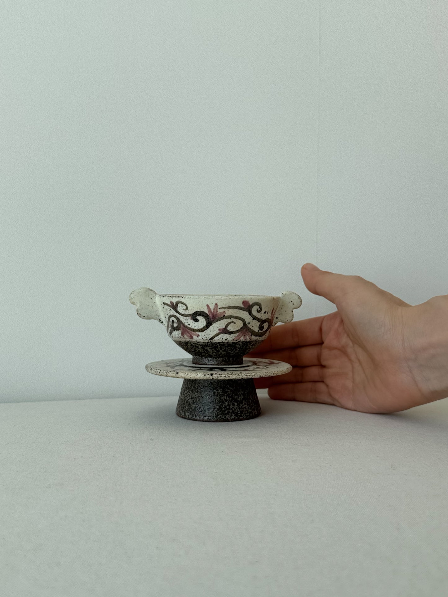 Buncheong Yang-i Teacup Set - Flower V