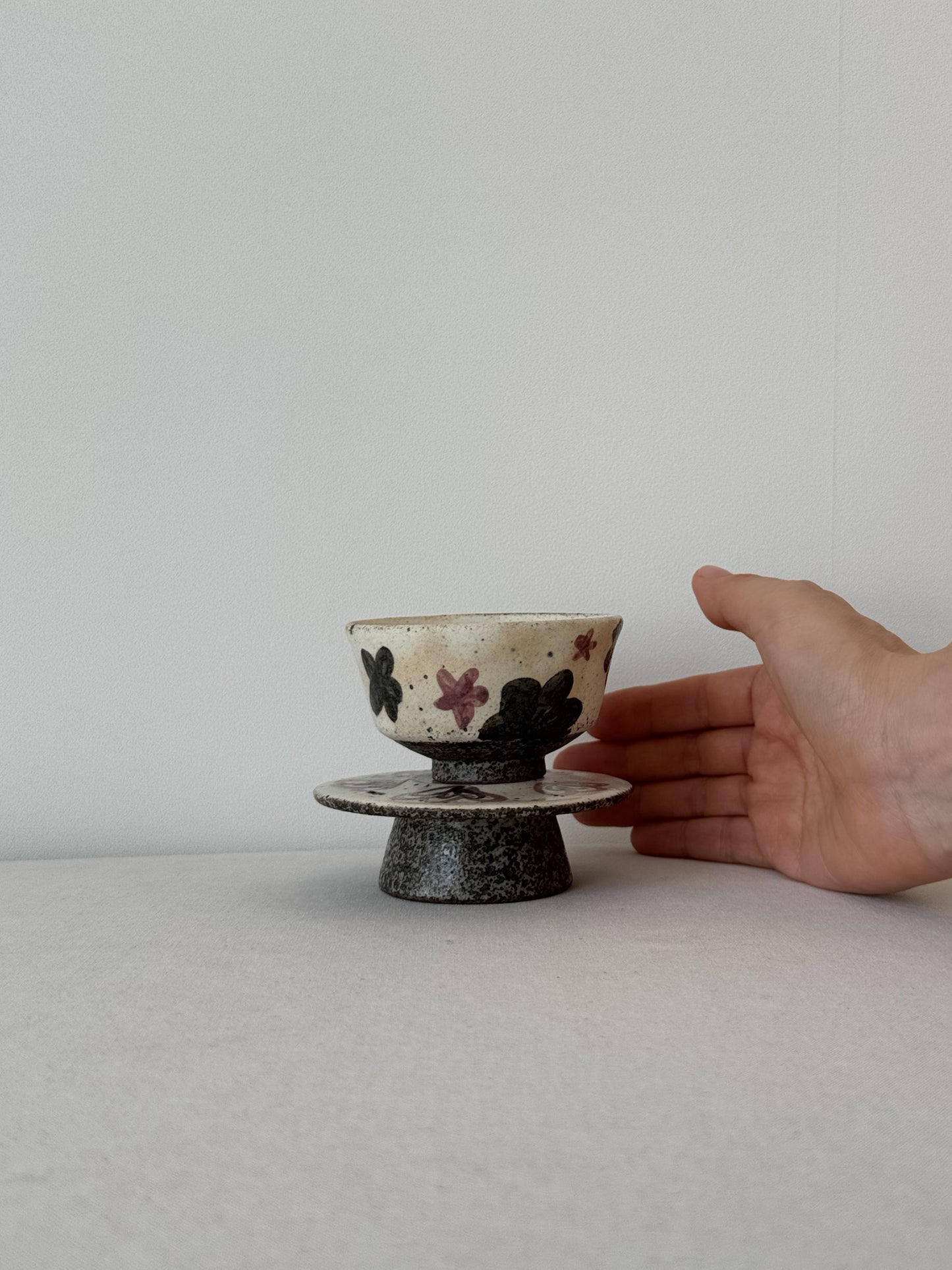 Petal Bloom Buncheong Teacup Set
