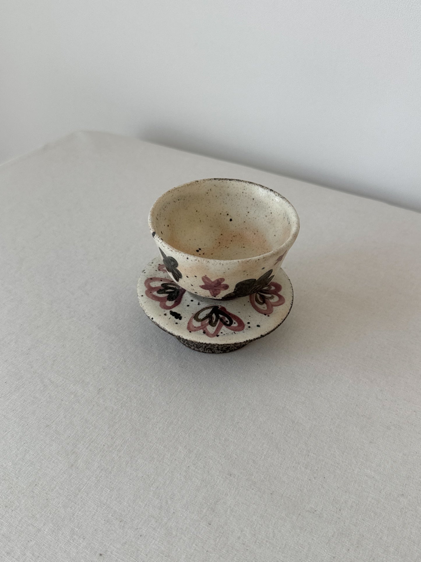Petal Bloom Buncheong Teacup Set