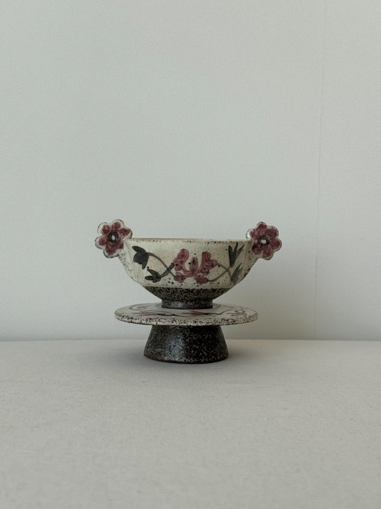 Buncheong Yang-i Teacup Set - Flower VI
