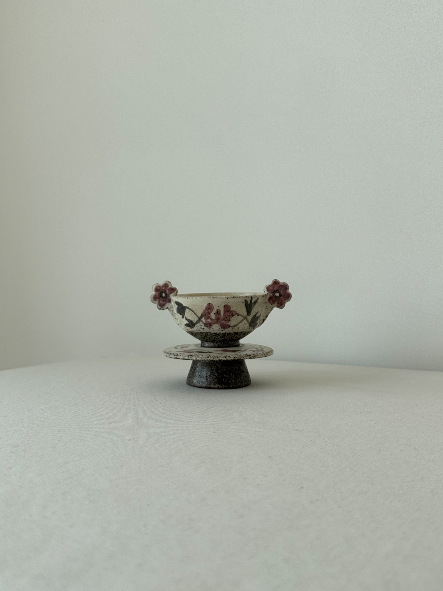 Buncheong Yang-i Teacup Set - Flower VI