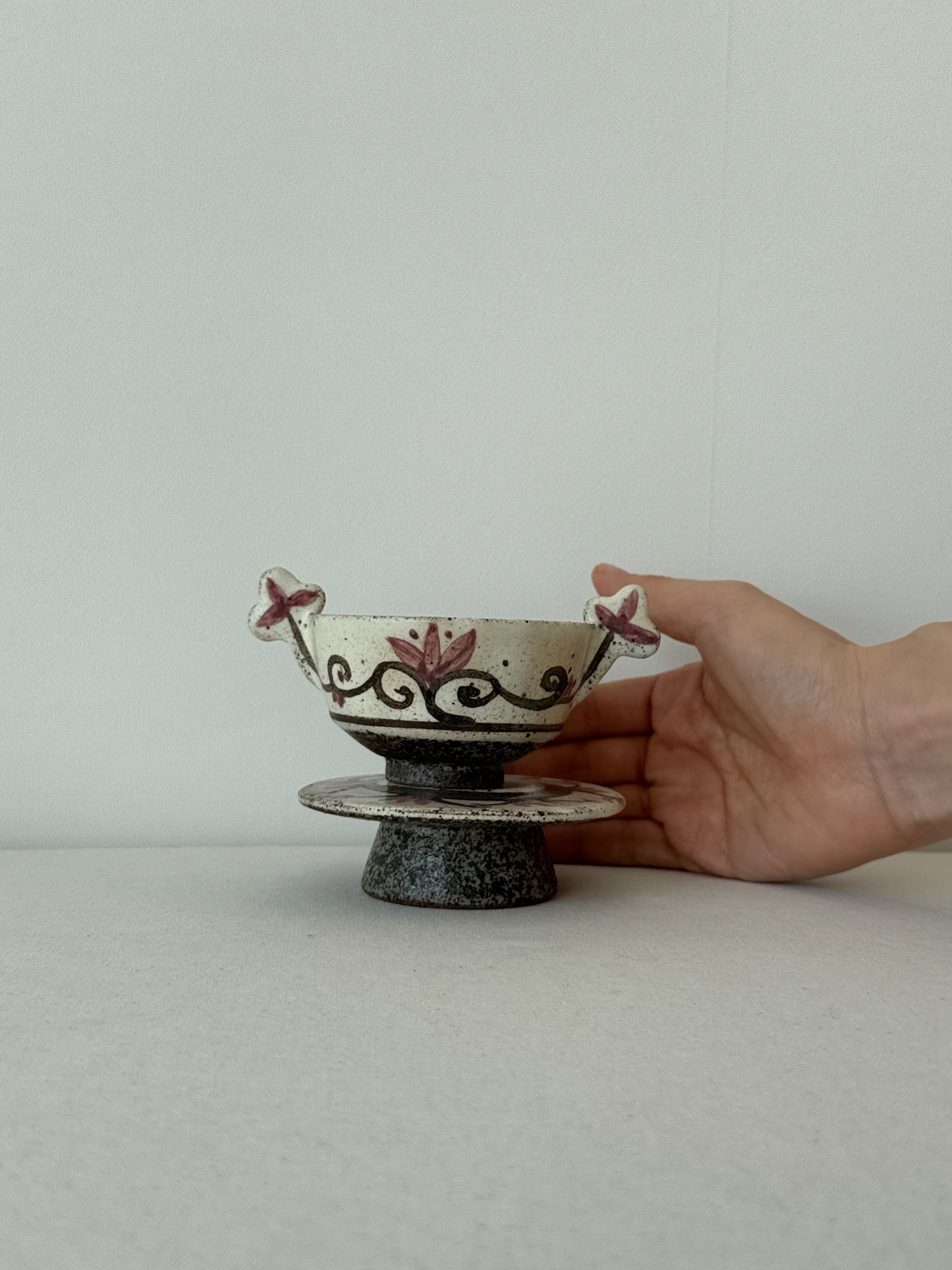Buncheong Yang-i Teacup Set - Flower VII