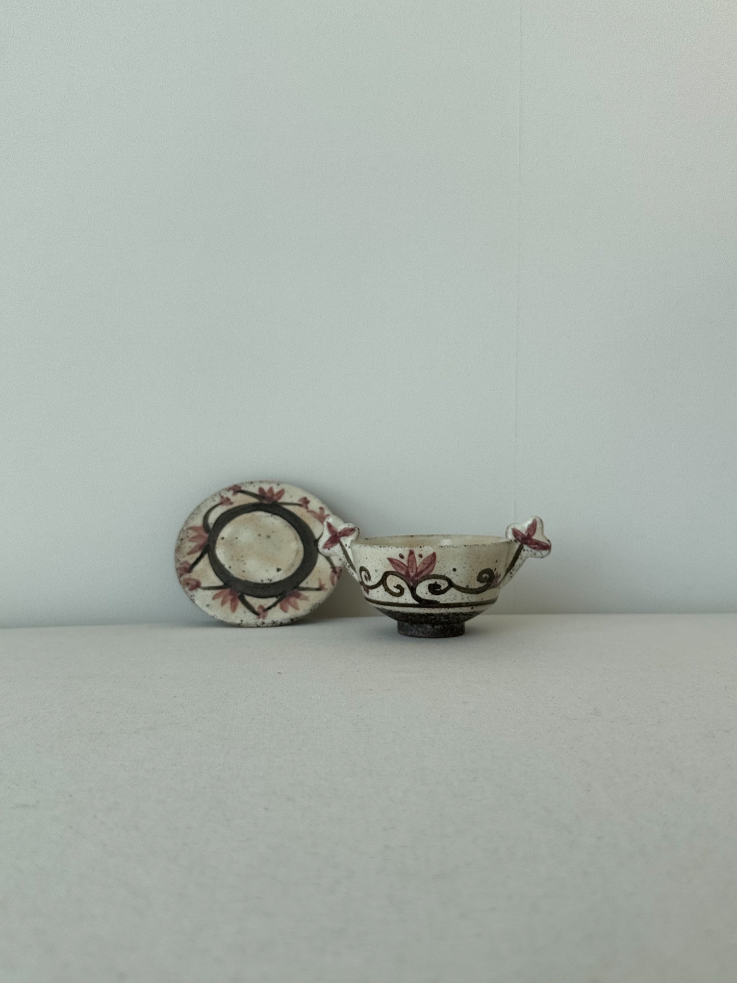 Buncheong Yang-i Teacup Set - Flower VII