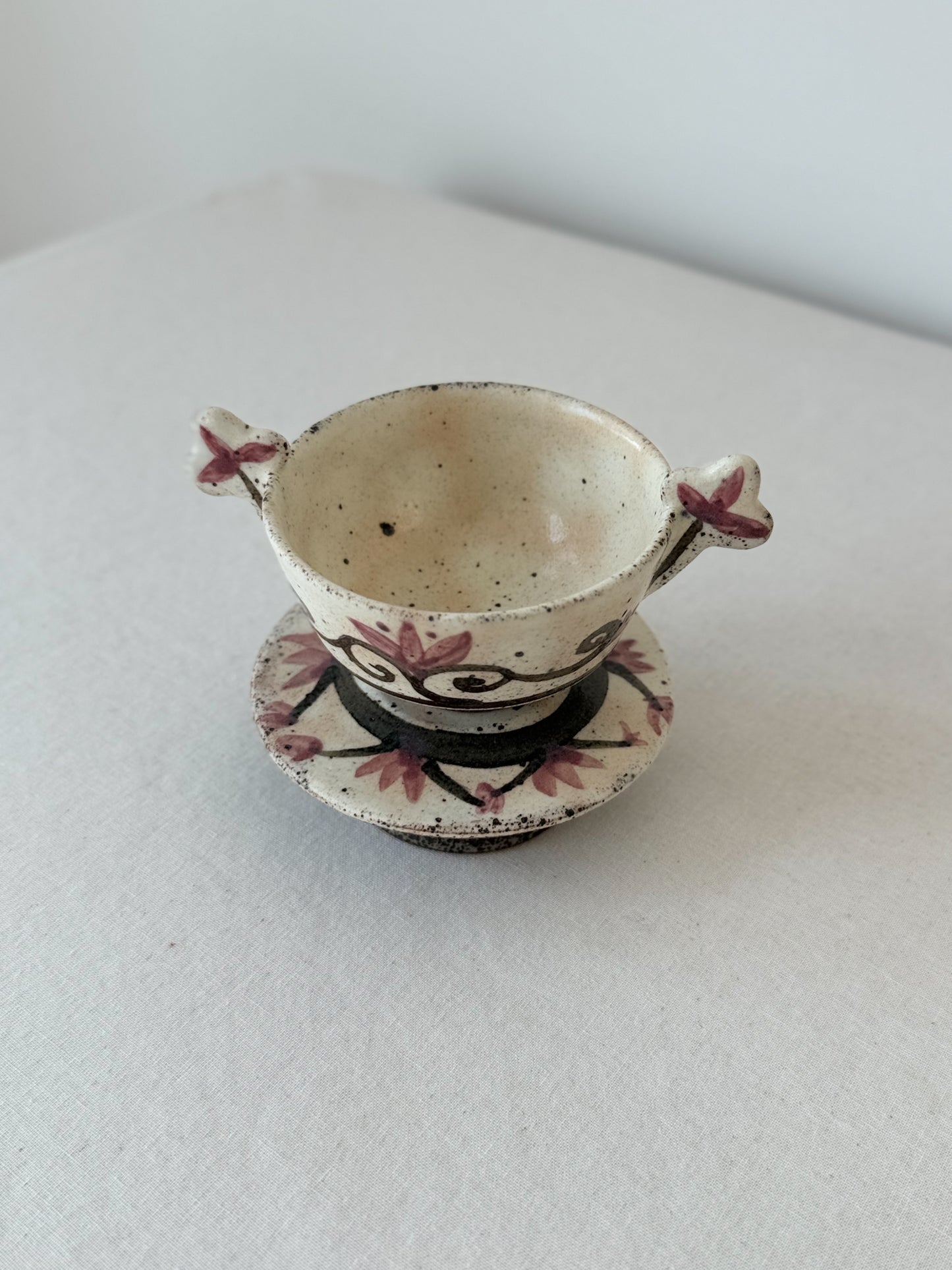 Buncheong Yang-i Teacup Set - Flower VII