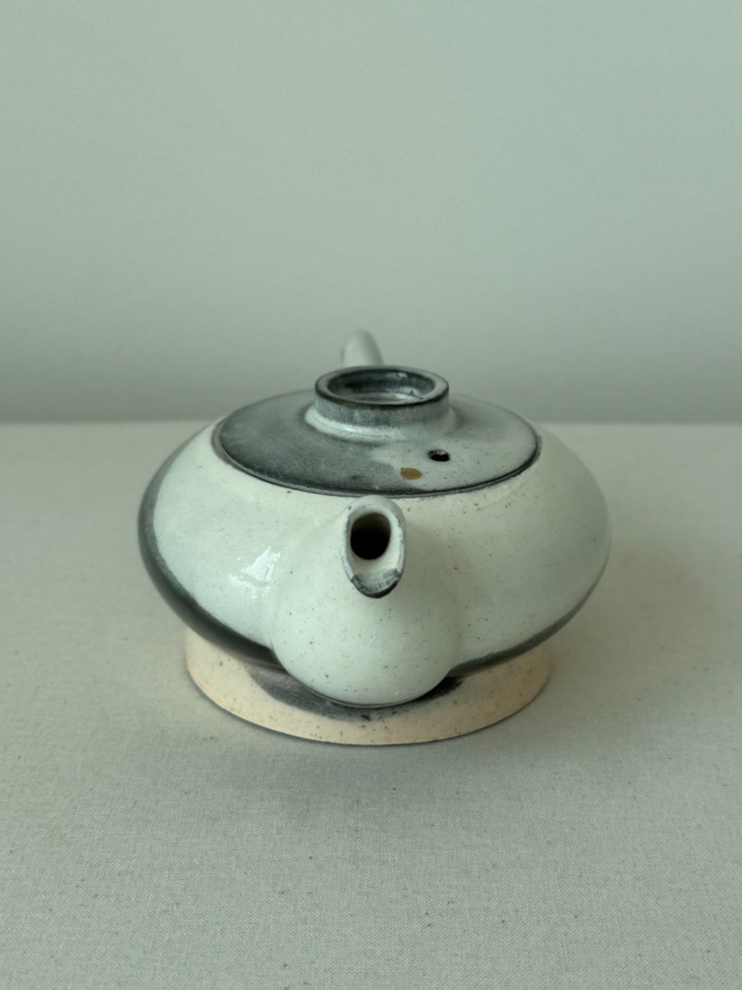 Mist Veil – Black Slip Glazed Teapot