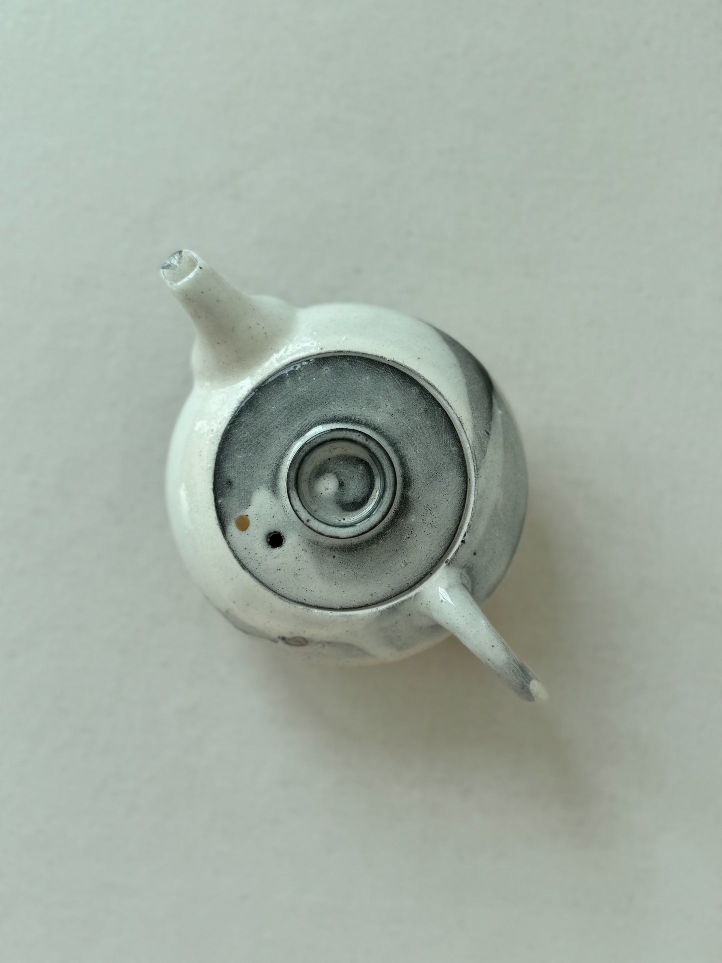 Mist Veil – Black Slip Glazed Teapot