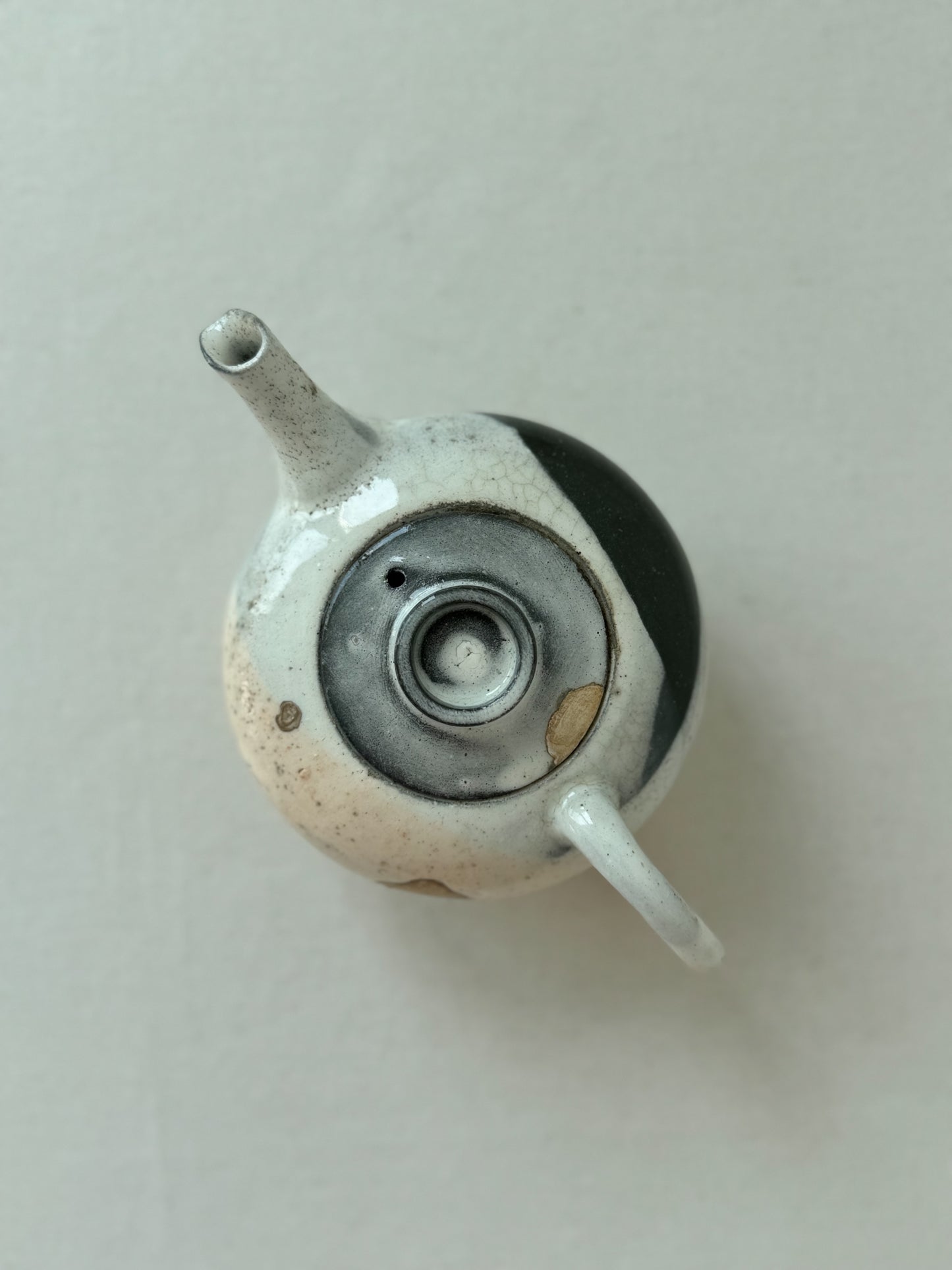 Apricot Rain – Black Slip Glazed Teapot