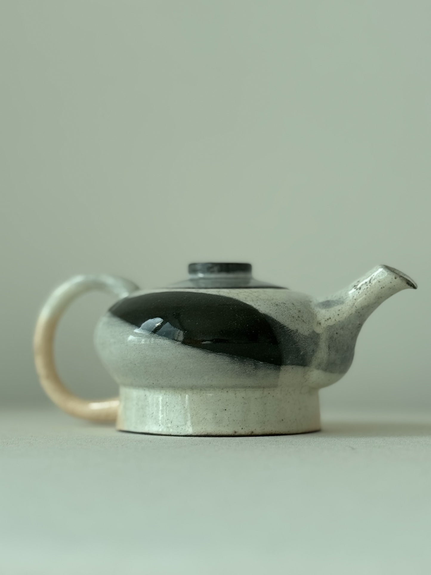 Apricot Rain – Black Slip Glazed Teapot