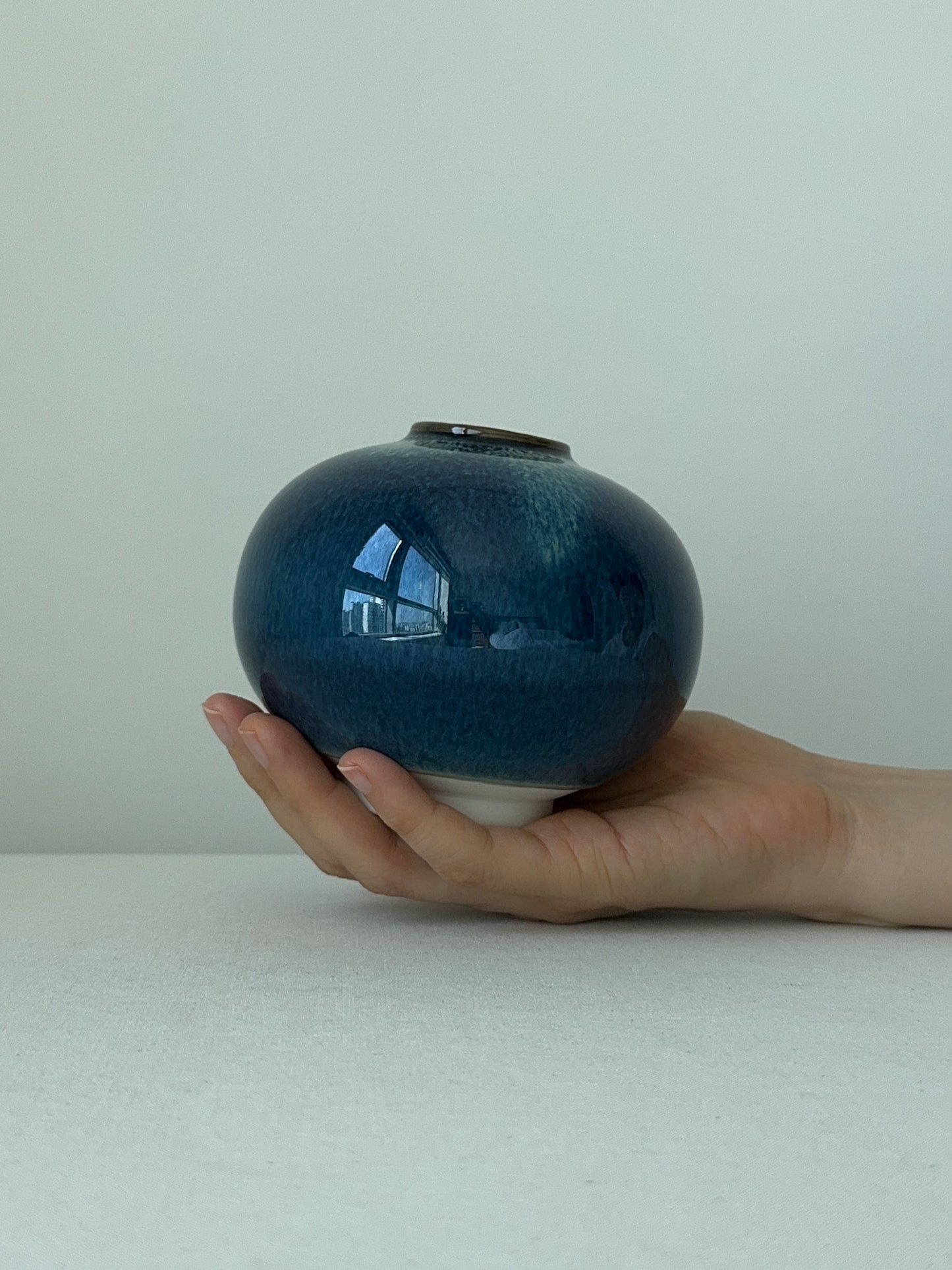 Midnight Indigo Moon Jar