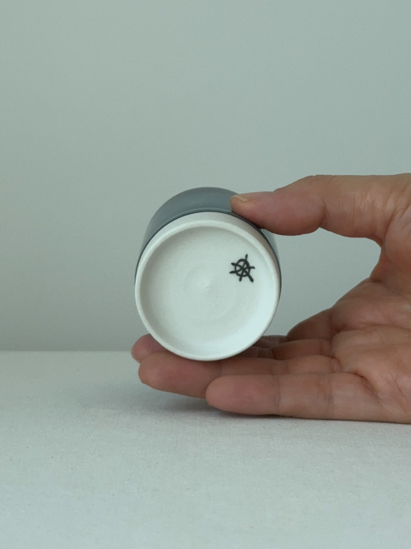 Emerald-Blue Glazed Teacup