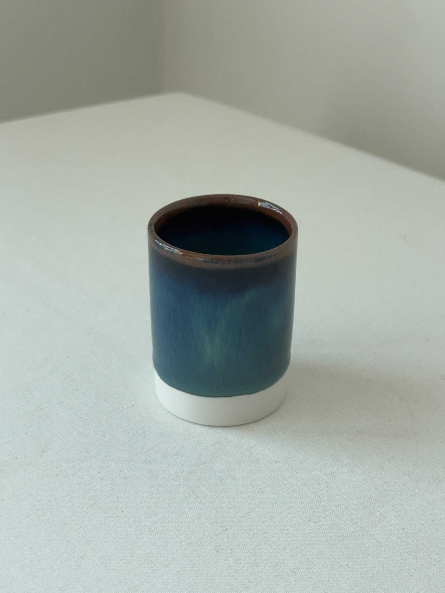 Emerald-Blue Glazed Teacup