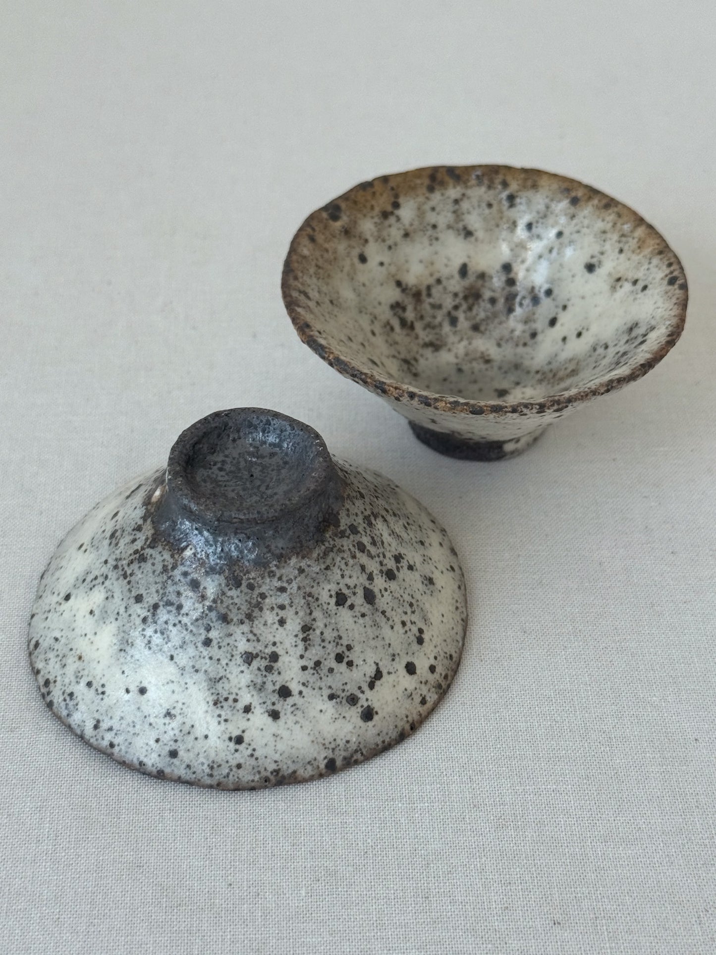 Quiet Strength in Clay-Buncheong Tea Cup Set (2 cups)