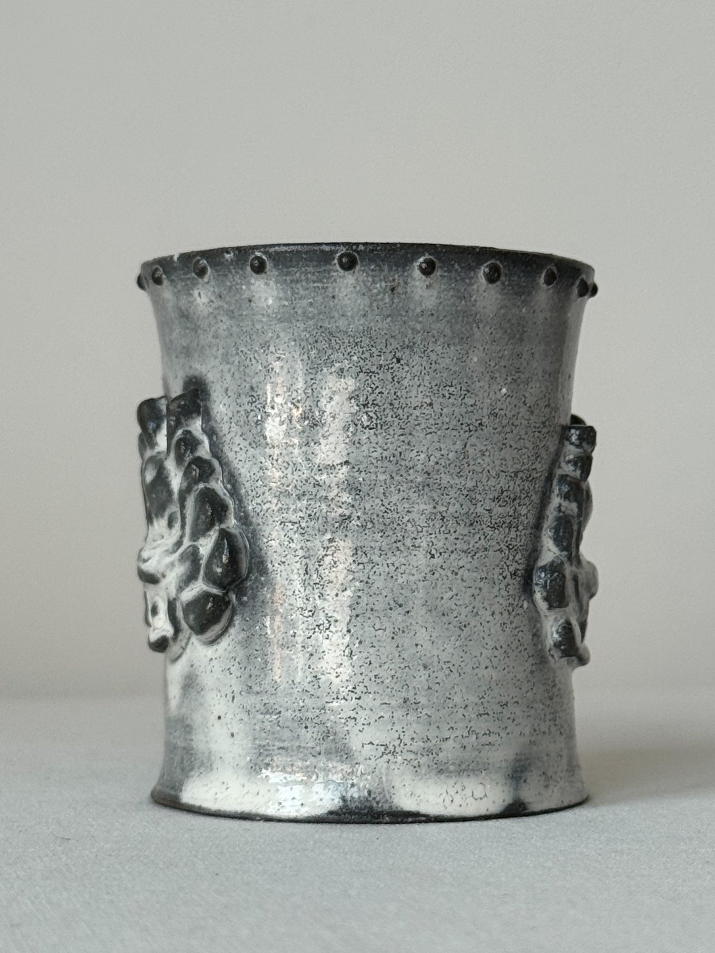 Black Clay Dragon Handle Mug