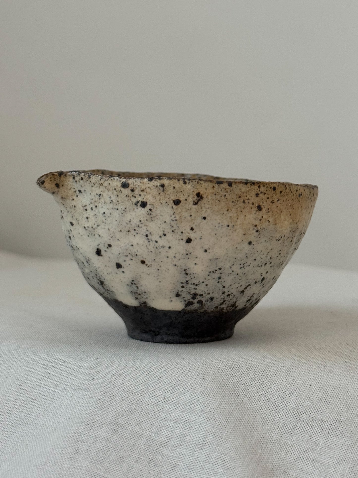 Quiet Strength in Clay-Buncheong Sookwoo and Saucer Set