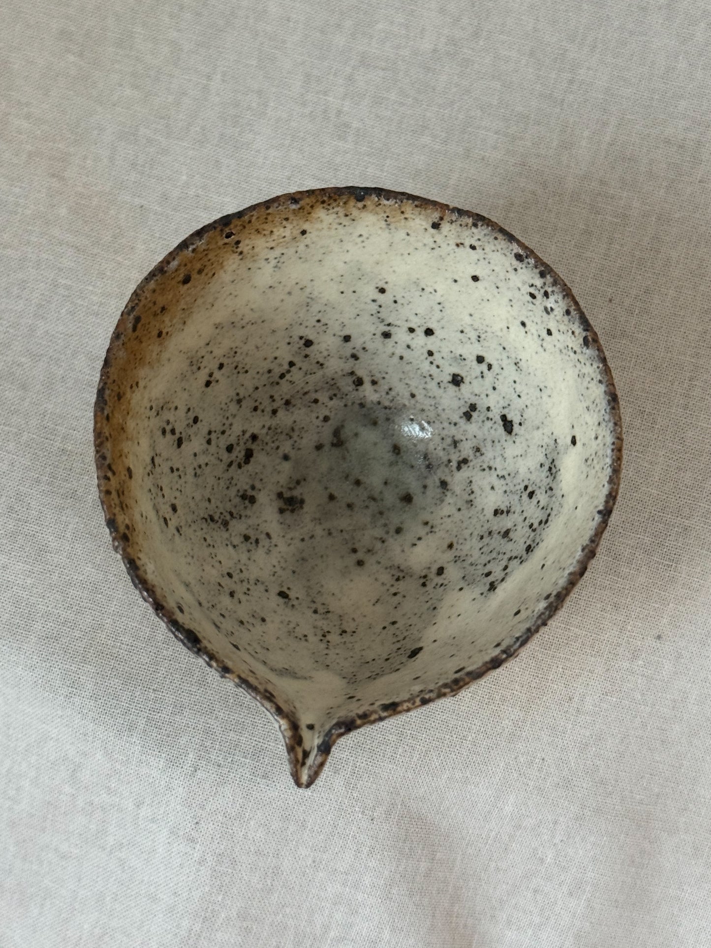 Quiet Strength in Clay-Buncheong Sookwoo and Saucer Set