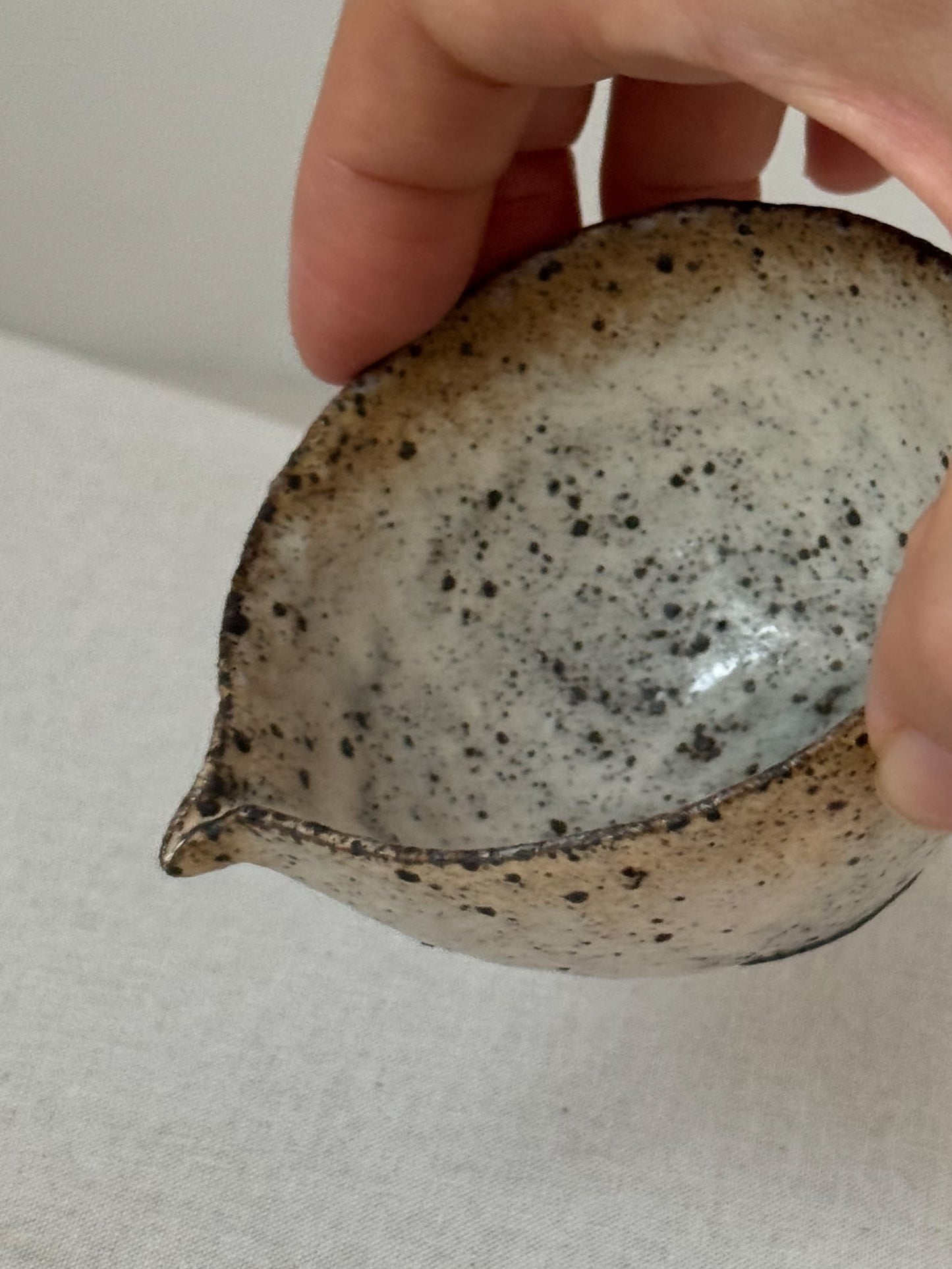 Quiet Strength in Clay-Buncheong Sookwoo and Saucer Set