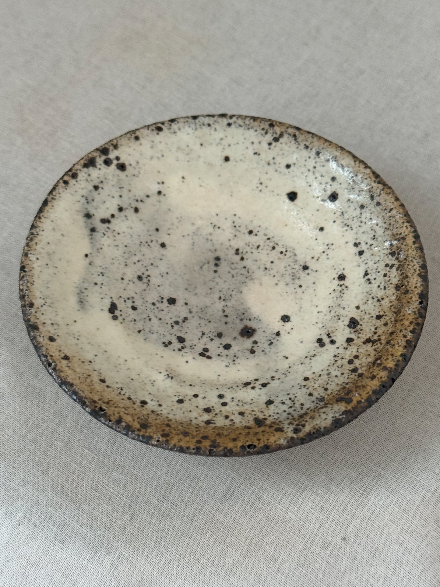Quiet Strength in Clay-Buncheong Sookwoo and Saucer Set