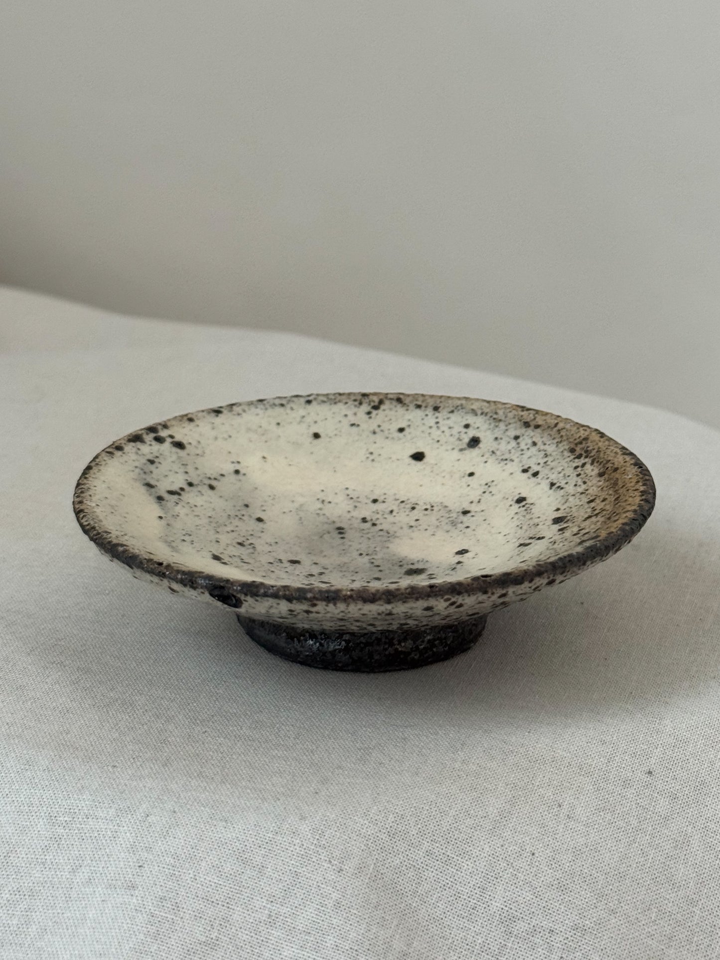 Quiet Strength in Clay-Buncheong Sookwoo and Saucer Set