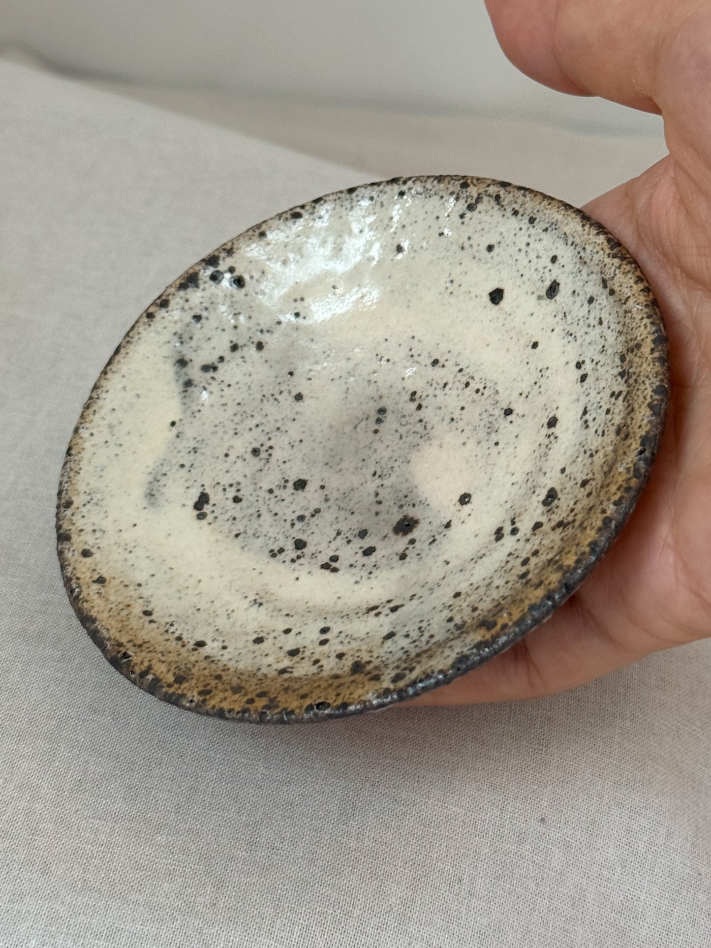 Quiet Strength in Clay-Buncheong Sookwoo and Saucer Set