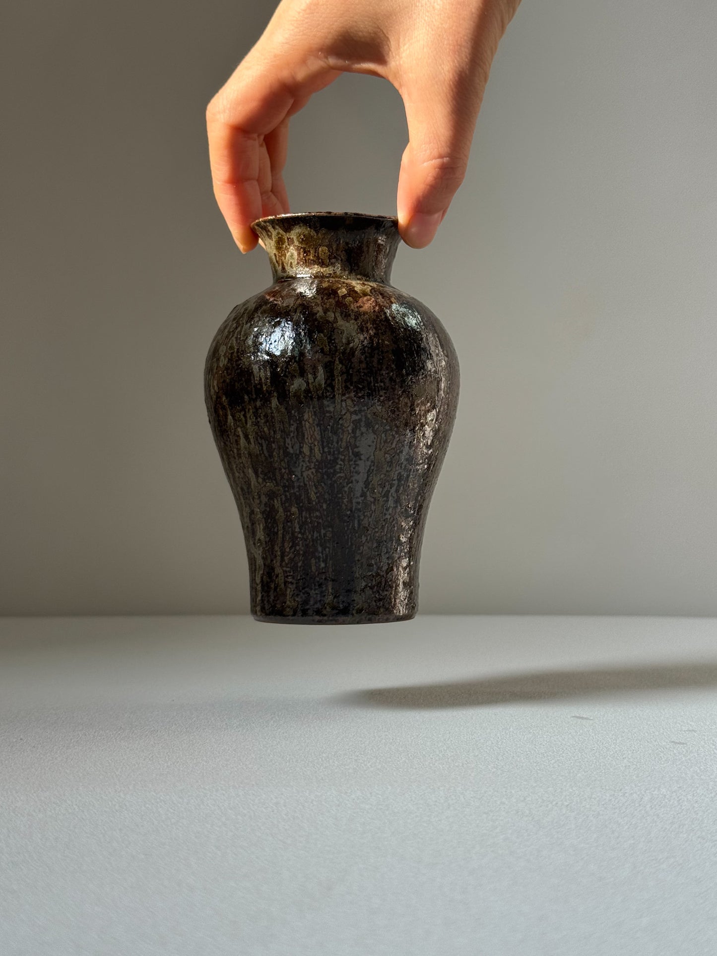 Starlit Rain Black Onggi Vase