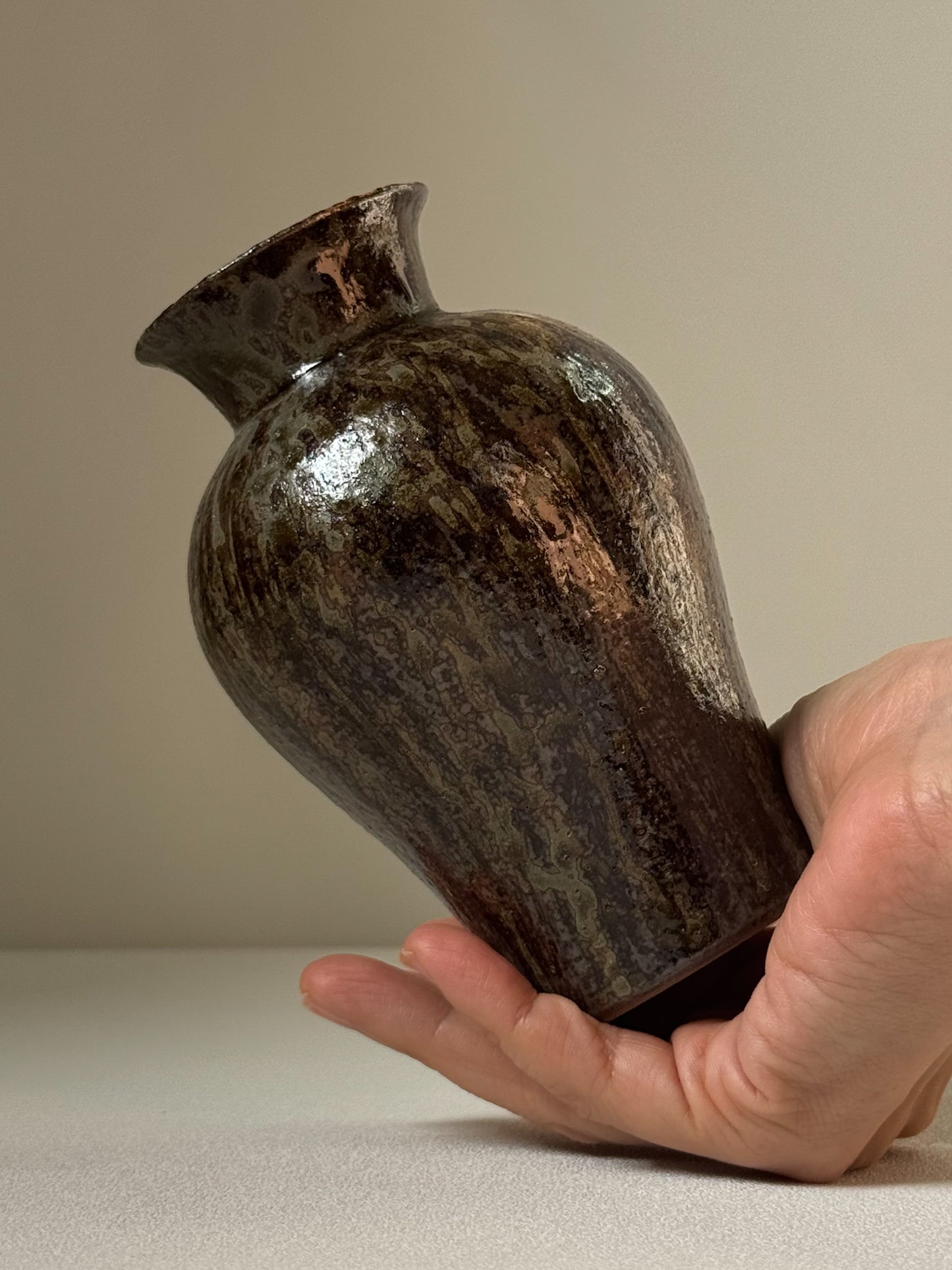 Starlit Rain Black Onggi Vase