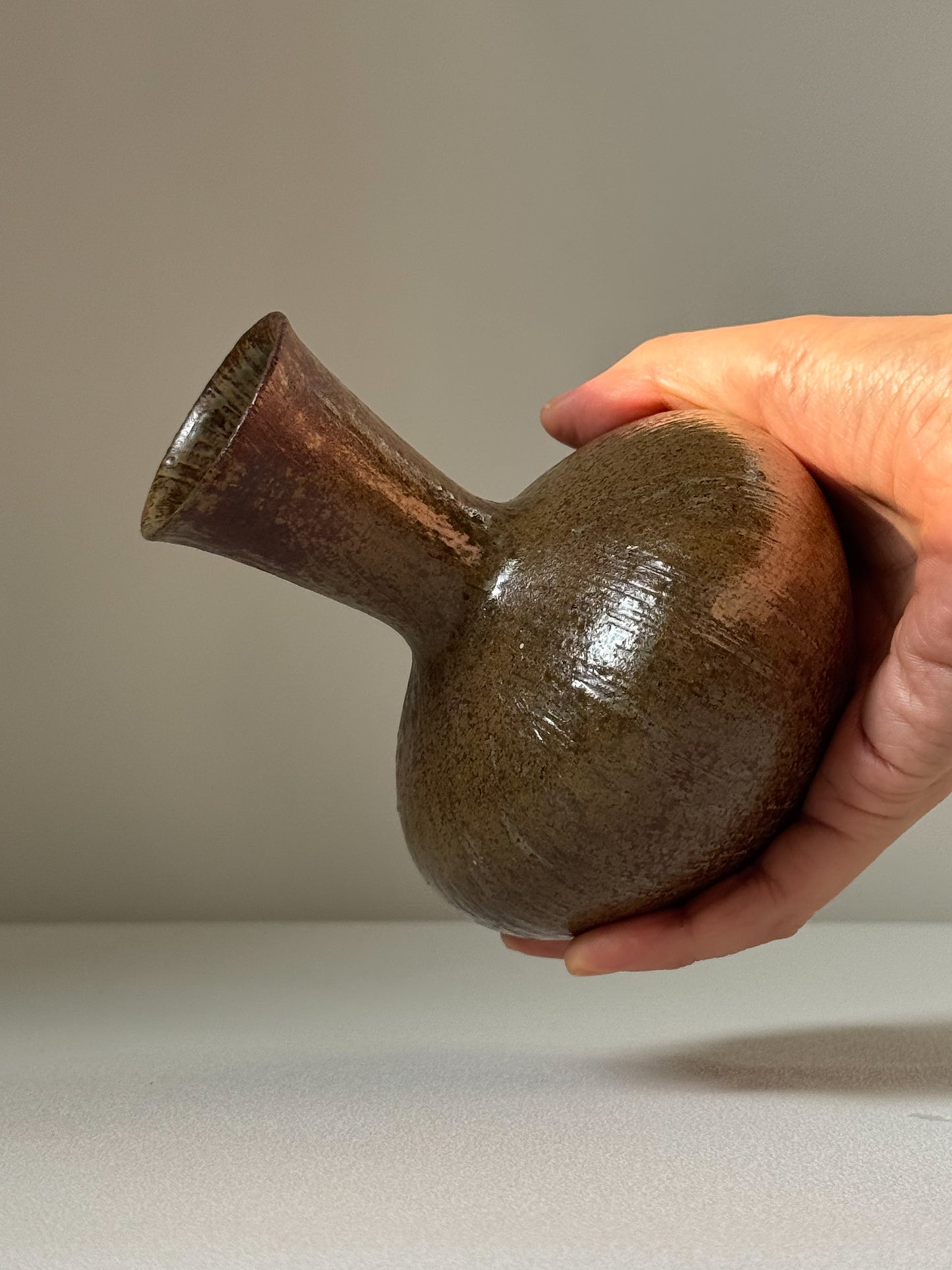 Starlit Rain Brown Onggi Vase