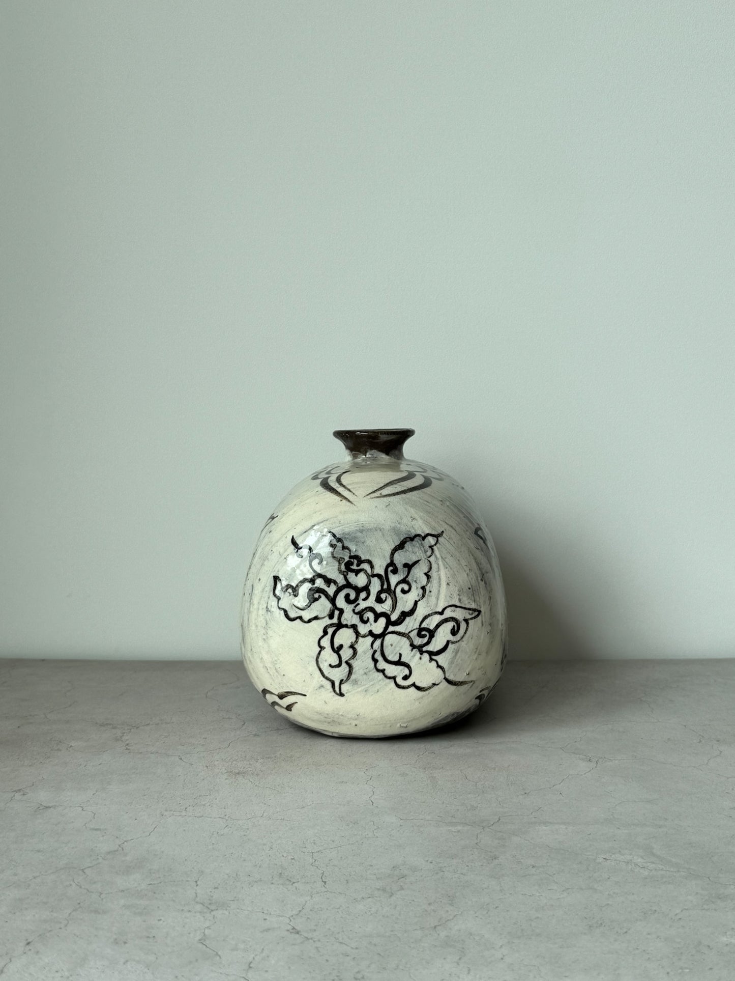 Joseon Buncheong Janggun Bottle - Bird