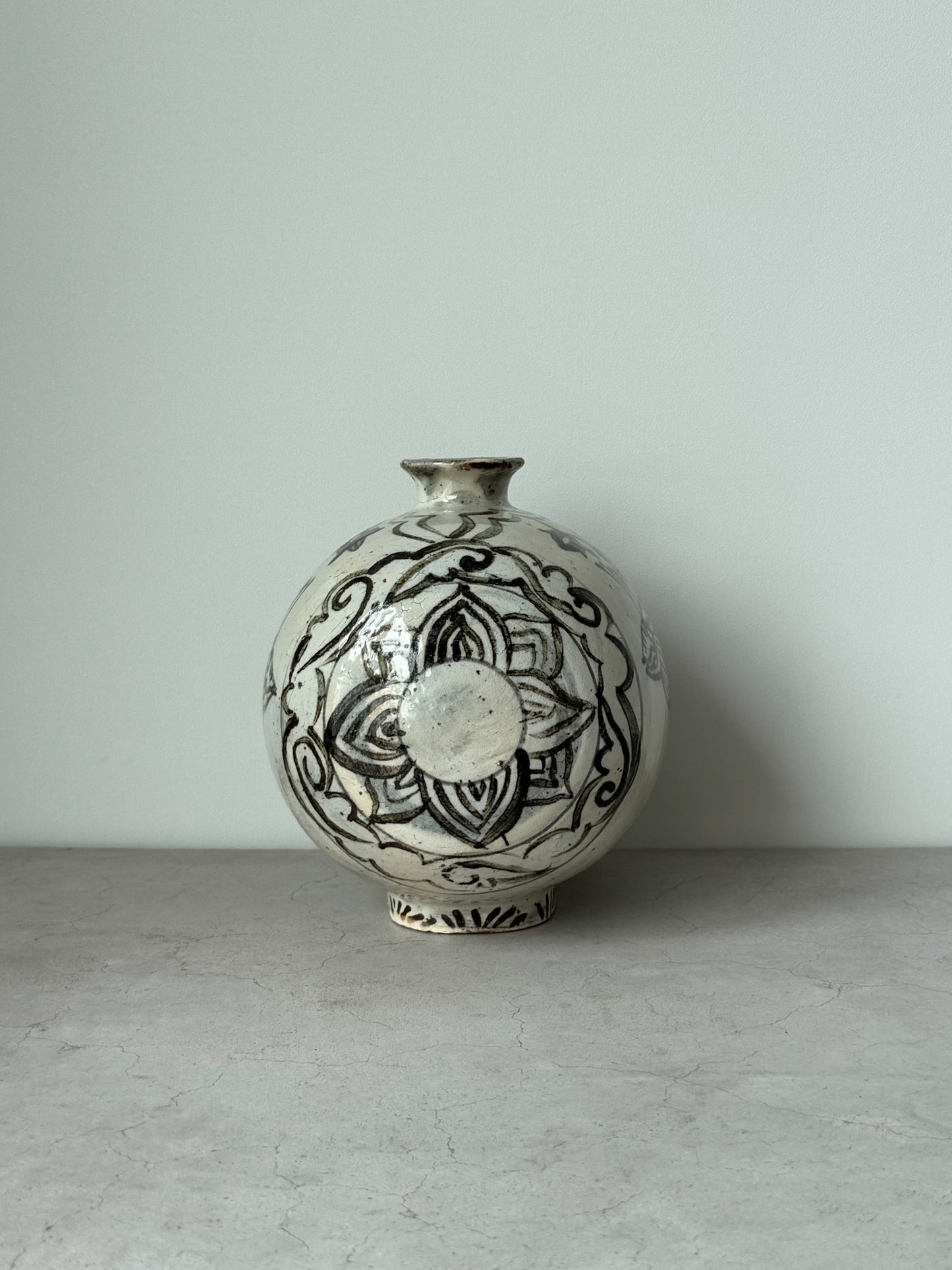 Joseon Buncheong Janggun Bottle - Fish