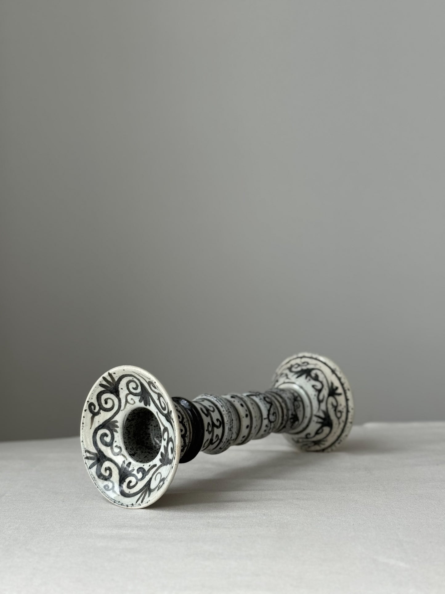 Buncheong Vine Candlestick