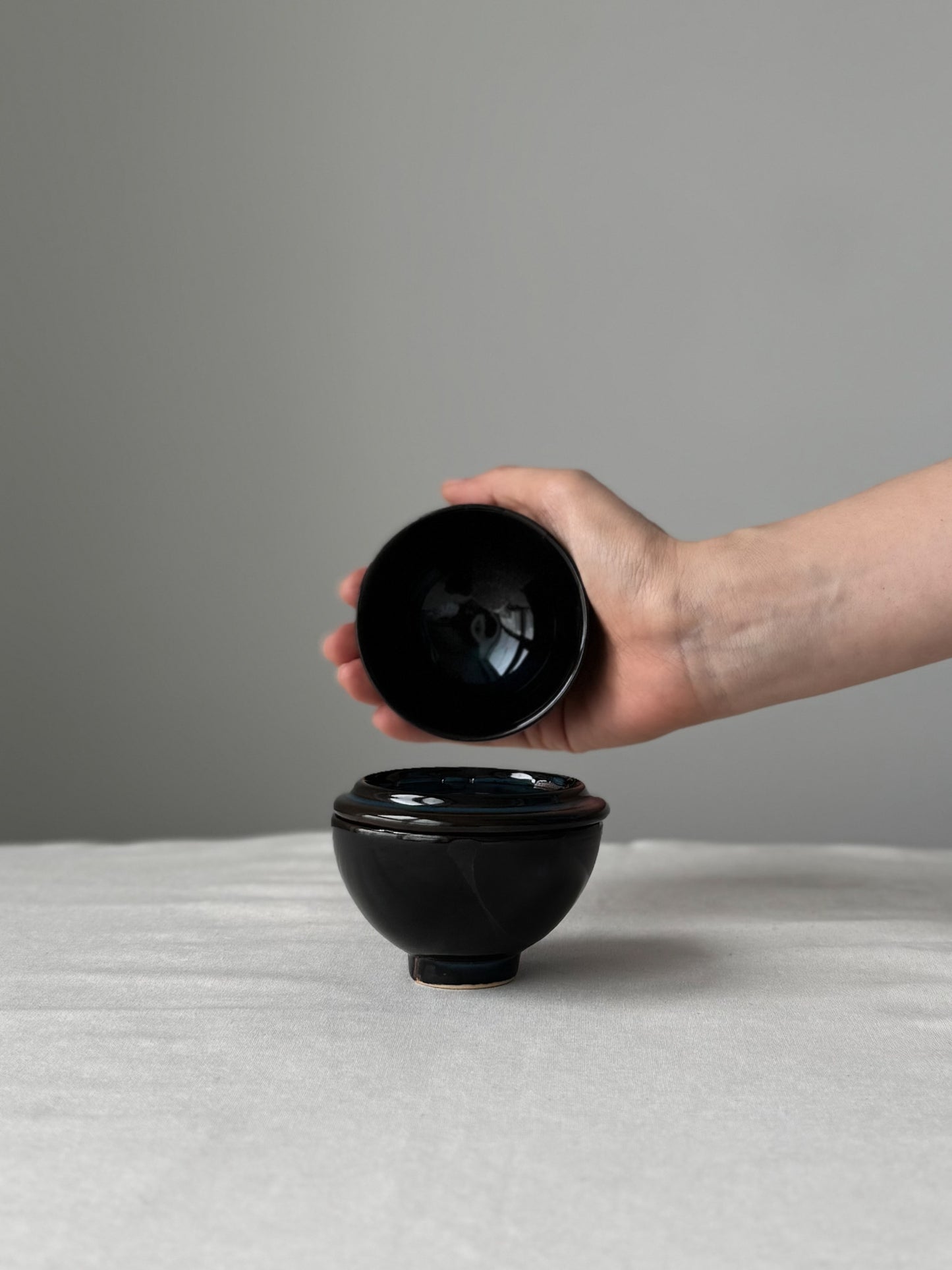 Moon Jar Teacup Set - Midnight Sky