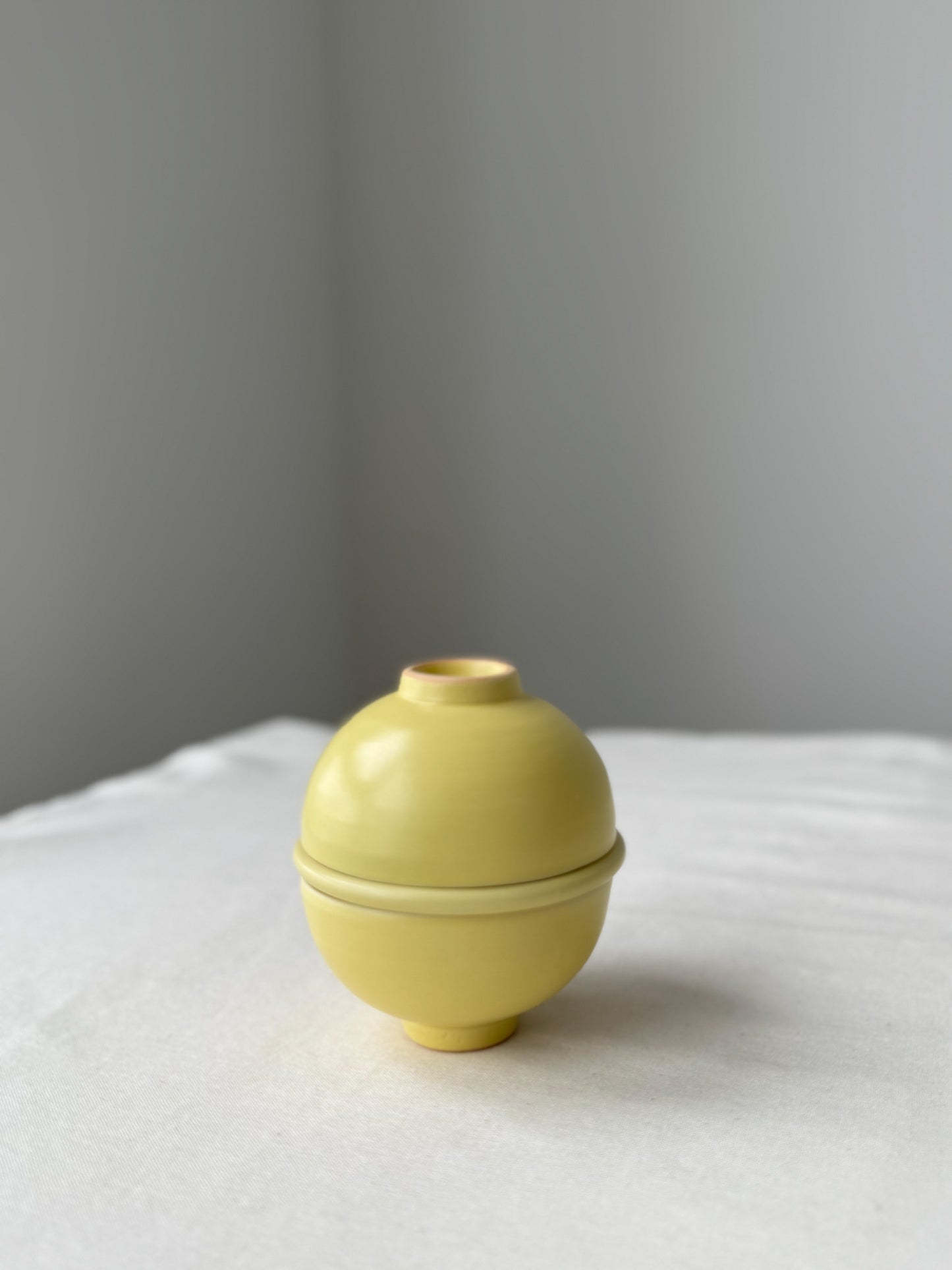 Moon Jar Teacup Set - Butter Yellow