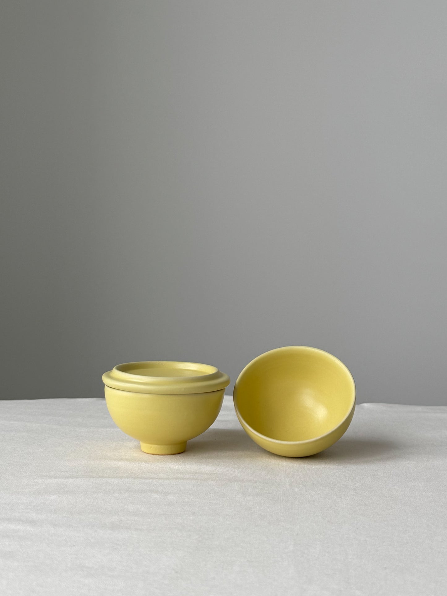 Moon Jar Teacup Set - Butter Yellow