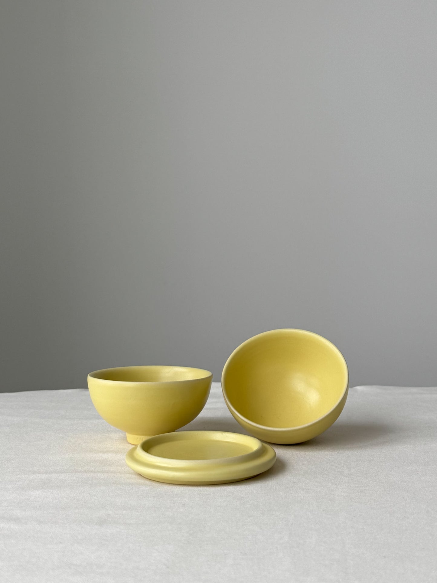 Moon Jar Teacup Set - Butter Yellow