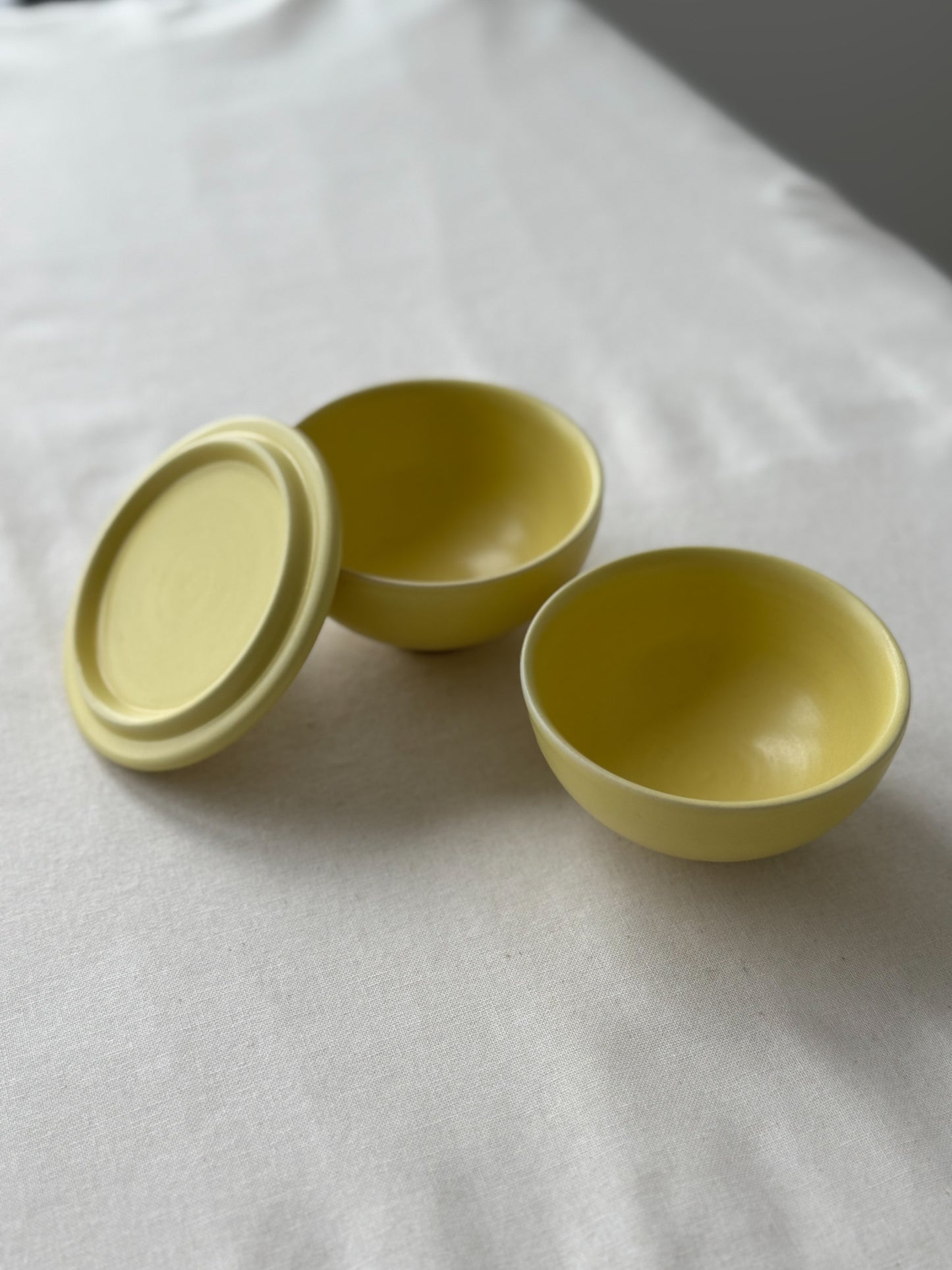 Moon Jar Teacup Set - Butter Yellow