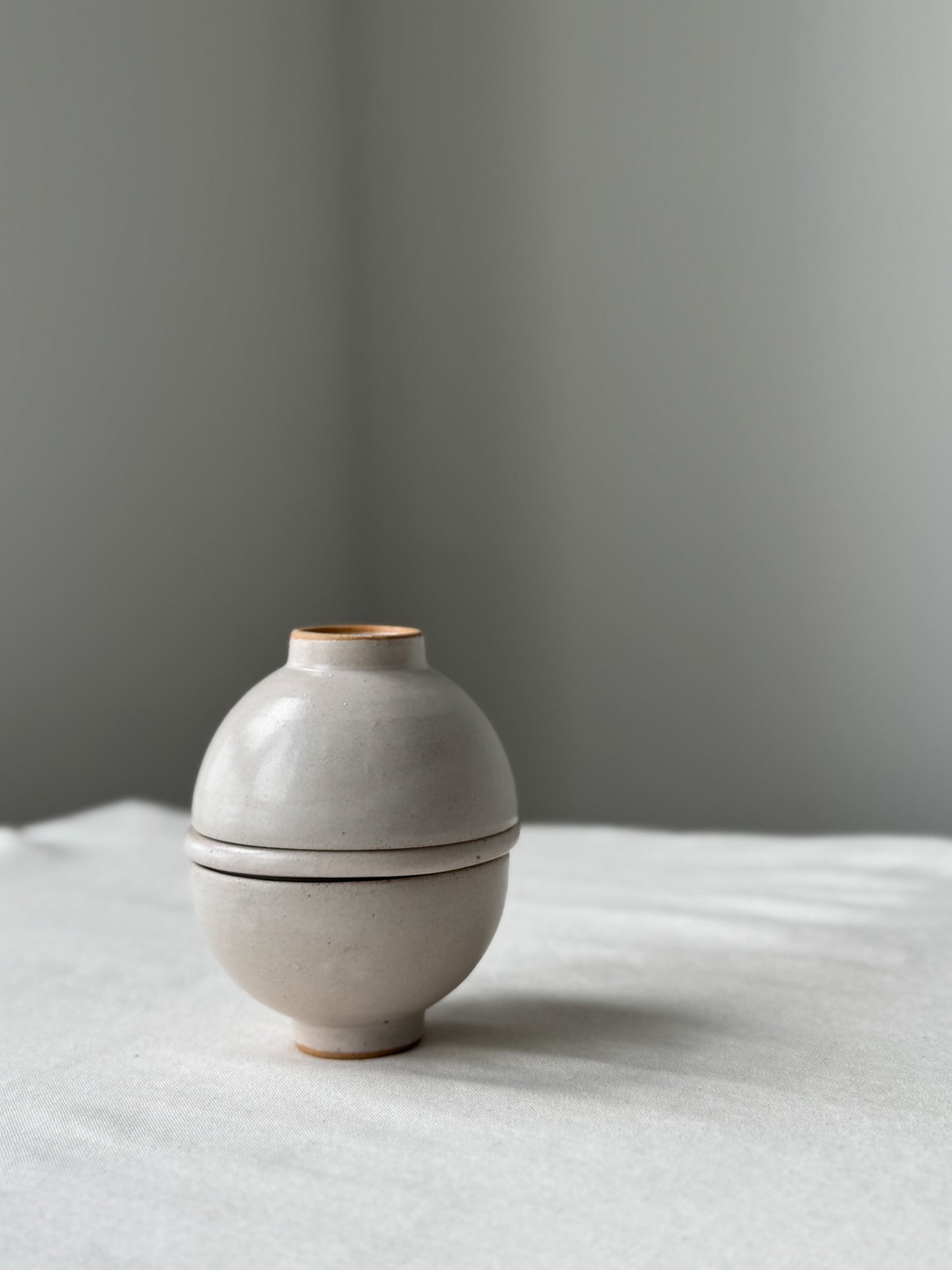 Moon Jar Teacup Set -Ivory