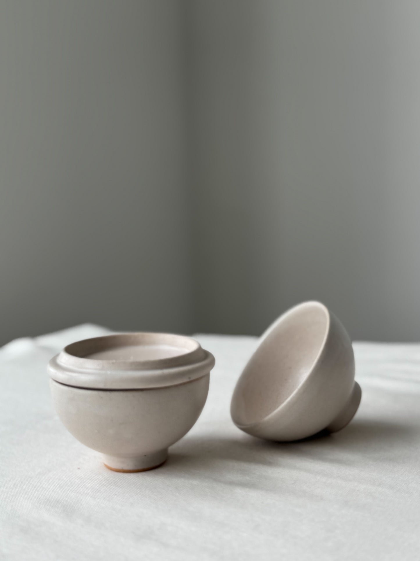 Moon Jar Teacup Set -Ivory