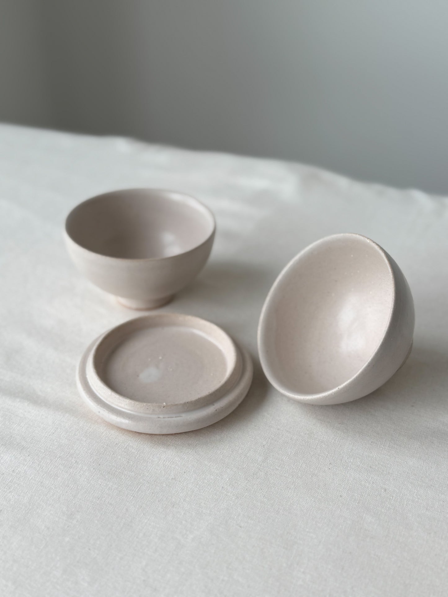Moon Jar Teacup Set -Ivory