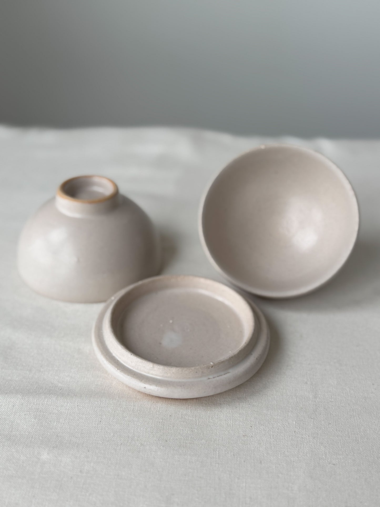 Moon Jar Teacup Set -Ivory