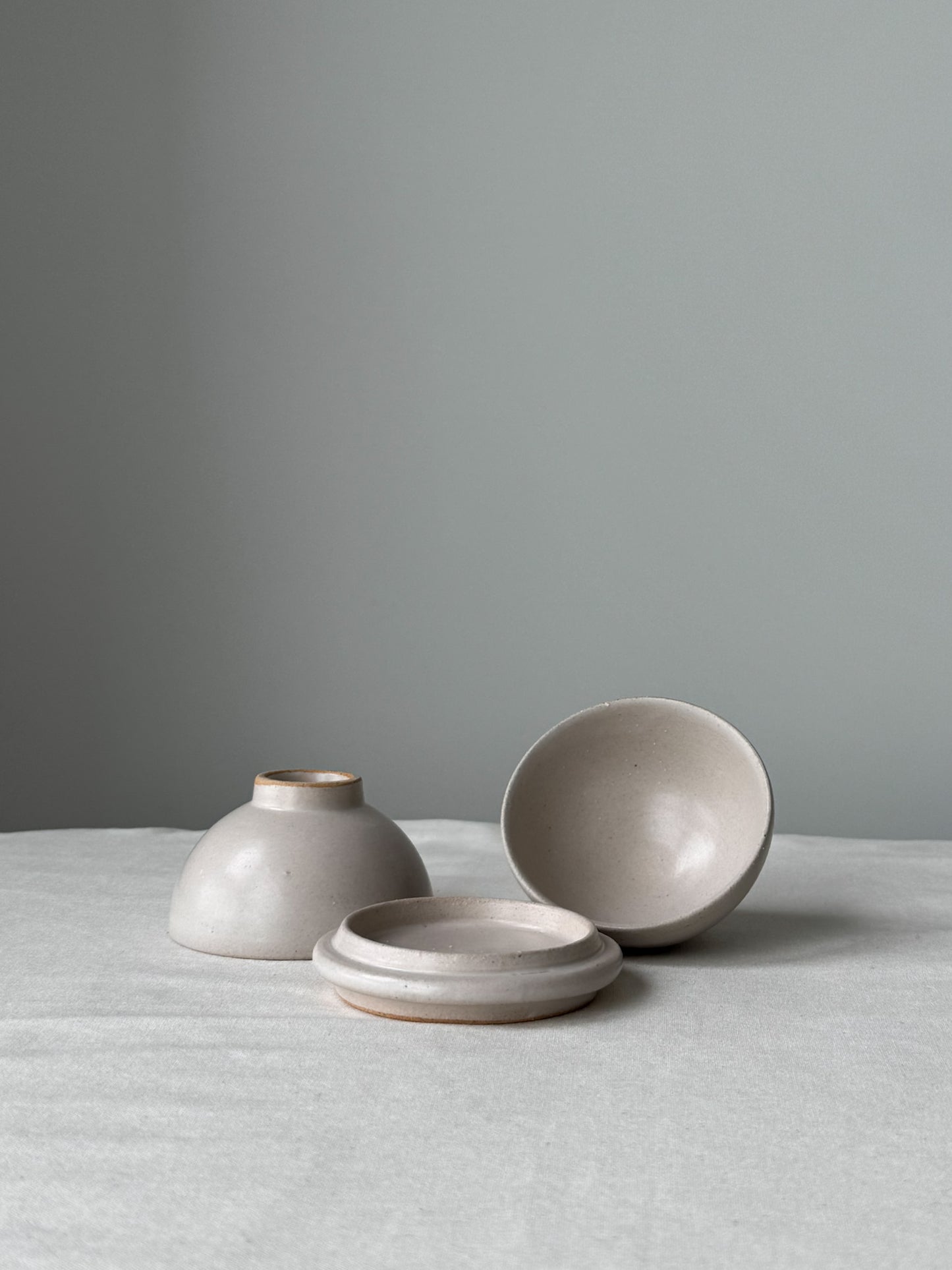 Moon Jar Teacup Set -Ivory