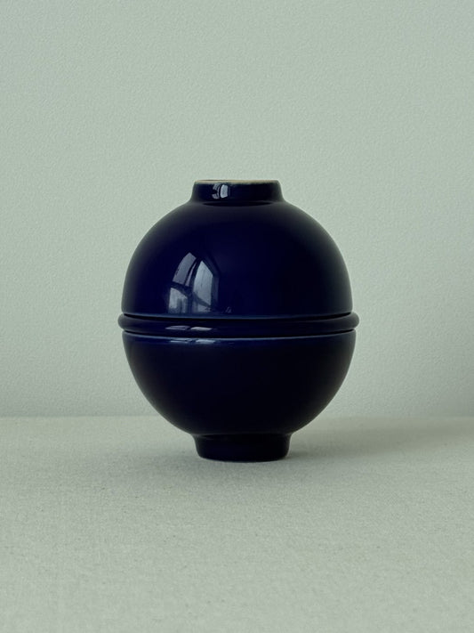 Moon Jar Teacup Set - Indigo Blue