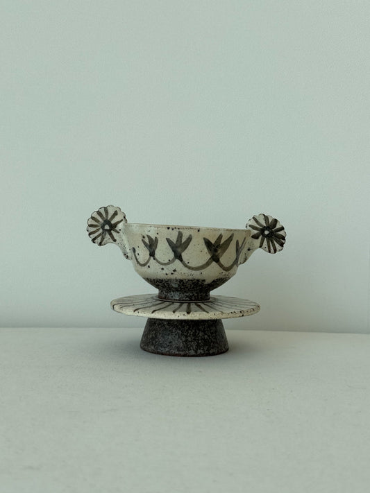 Buncheong Yang-i Teacup Set - Flower III