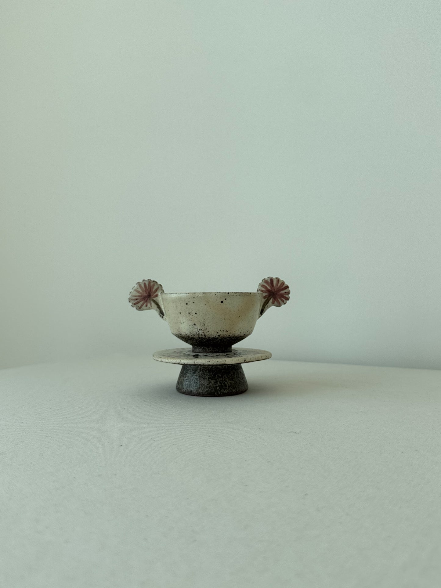 Buncheong Yang-i Teacup Set - Flower IV